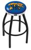  Kentucky "Wildcat" 25" Swivel Counter Stool with a Black Wrinkle and Chrome Finish  