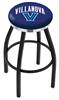  Villanova 25" Swivel Counter Stool with a Black Wrinkle and Chrome Finish  