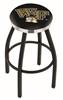  L8B2C Wake Forest 25" Swivel Counter Stool with a Black Wrinkle and Chrome Finish  