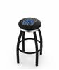  Grand Valley State 30" Swivel Bar Stool with a Black Wrinkle and Chrome Finish  