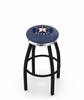  Houston Astros 30" Swivel Bar Stool with a Black Wrinkle and Chrome Finish  