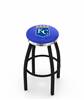  Kansas City Royals 30" Swivel Bar Stool with a Black Wrinkle and Chrome Finish  