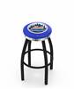  New York Mets 30" Swivel Bar Stool with a Black Wrinkle and Chrome Finish  