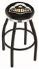  Purdue 30" Swivel Bar Stool with a Black Wrinkle and Chrome Finish  
