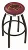  Texas State 30" Swivel Bar Stool with a Black Wrinkle and Chrome Finish  