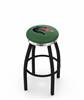  UAB 36" Swivel Bar Stool with a Black Wrinkle and Chrome Finish  