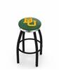  Baylor 36" Swivel Bar Stool with a Black Wrinkle and Chrome Finish  