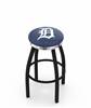  Detroit Tigers 36" Swivel Bar Stool with a Black Wrinkle and Chrome Finish  