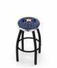  Houston Astros 36" Swivel Bar Stool with a Black Wrinkle and Chrome Finish  