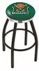  Marshall 36" Swivel Bar Stool with a Black Wrinkle and Chrome Finish  