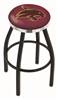  L8B2C Texas State 36" Swivel Bar Stool with a Black Wrinkle and Chrome Finish  