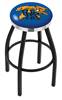  L8B2C Kentucky "Wildcat" 36" Swivel Bar Stool with a Black Wrinkle and Chrome Finish  