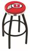  Utah 36" Swivel Bar Stool with a Black Wrinkle and Chrome Finish  