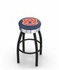  Auburn 25" Swivel Counter Stool with a Black Wrinkle and Chrome Finish  