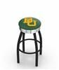  Baylor 25" Swivel Counter Stool with a Black Wrinkle and Chrome Finish  