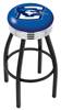  Creighton 25" Swivel Counter Stool with a Black Wrinkle and Chrome Finish  