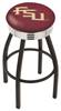  Florida State (Script) 25" Swivel Counter Stool with a Black Wrinkle and Chrome Finish  