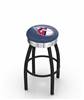 Cleveland Guardians 25" Swivel Counter Stool with a Black Wrinkle and Chrome Finish  