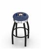  Houston Astros 25" Swivel Counter Stool with a Black Wrinkle and Chrome Finish  