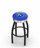  Kansas City Royals 25" Swivel Counter Stool with a Black Wrinkle and Chrome Finish  