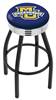  Marquette 25" Swivel Counter Stool with a Black Wrinkle and Chrome Finish  