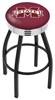  Mississippi State 25" Swivel Counter Stool with a Black Wrinkle and Chrome Finish  