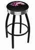  Southern Illinois 25" Swivel Counter Stool with a Black Wrinkle and Chrome Finish  