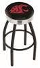  Washington State 25" Swivel Counter Stool with a Black Wrinkle and Chrome Finish  