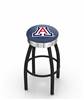  Arizona 30" Swivel Bar Stool with a Black Wrinkle and Chrome Finish  