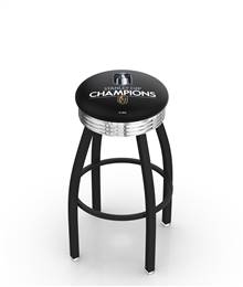 Vegas Golden Knights - 2023 Stanley Cup Champions  30" Swivel Bar Stool with a Black Wrinkle and Chrome Finish    