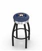  Houston Astros 30" Swivel Bar Stool with a Black Wrinkle and Chrome Finish  