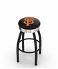  San Francisco Giants 30" Swivel Bar Stool with a Black Wrinkle and Chrome Finish  