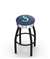  Seattle Mariners 30" Swivel Bar Stool with a Black Wrinkle and Chrome Finish  