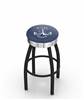  US Naval Academy (NAVY) 30" Swivel Bar Stool with a Black Wrinkle and Chrome Finish  