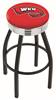  Western Kentucky 30" Swivel Bar Stool with a Black Wrinkle and Chrome Finish  