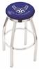  U.S. Air Force 25" Swivel Counter Stool with Chrome Finish  