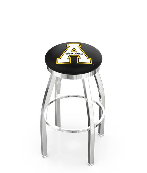  Appalachian State 25" Swivel Counter Stool with Chrome Finish  