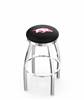  Arkansas 25" Swivel Counter Stool with Chrome Finish  