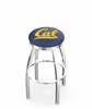  Cal 25" Swivel Counter Stool with Chrome Finish  