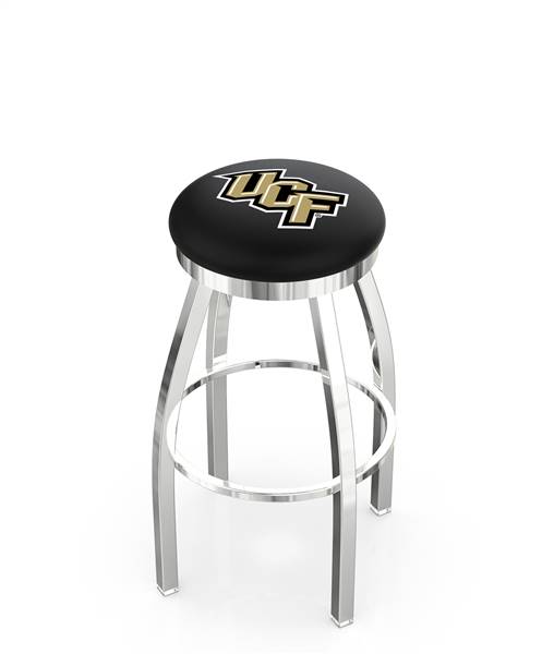  Central Florida 25" Swivel Counter Stool with Chrome Finish  