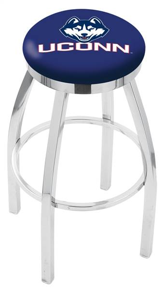  Connecticut 25" Swivel Counter Stool with Chrome Finish  