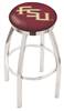  Florida State (Script) 25" Swivel Counter Stool with Chrome Finish  