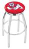  Fresno State 25" Swivel Counter Stool with Chrome Finish  