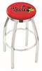  Illinois State 25" Swivel Counter Stool with Chrome Finish  