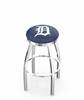  Detroit Tigers 25" Swivel Counter Stool with Chrome Finish  