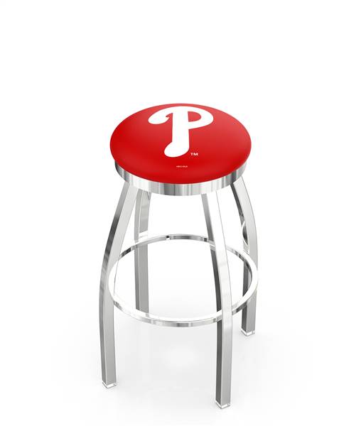  Philadelphia Phillies 25" Swivel Counter Stool with Chrome Finish  