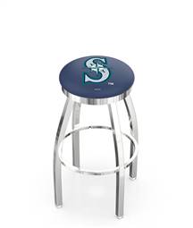  Seattle Mariners 25" Swivel Counter Stool with Chrome Finish  