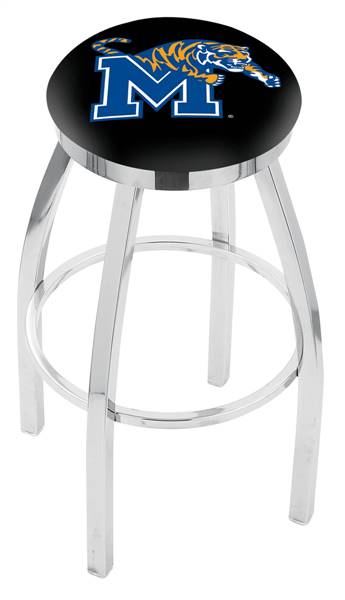  Memphis 25" Swivel Counter Stool with Chrome Finish  