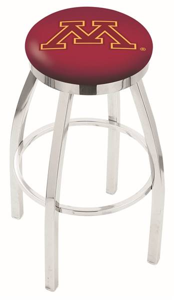  Minnesota 25" Swivel Counter Stool with Chrome Finish  