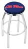  Ole' Miss 25" Swivel Counter Stool with Chrome Finish  
